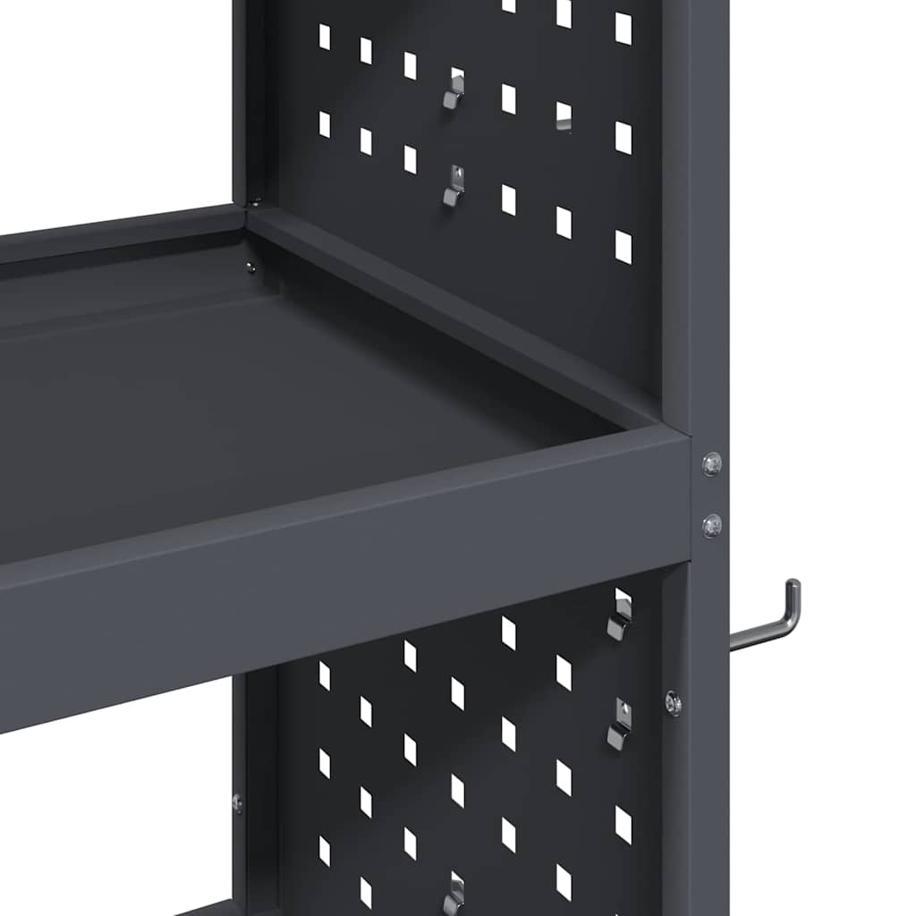 vidaXL Wózek narzędziowy Antracyt 75 x 35 x 73 cm Stal zimnogięta