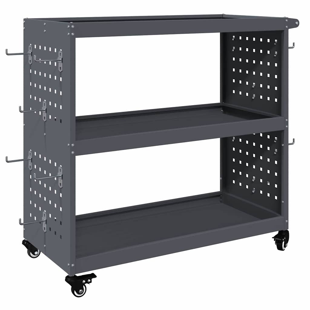vidaXL Wózek narzędziowy Antracyt 75 x 35 x 73 cm Stal zimnogięta