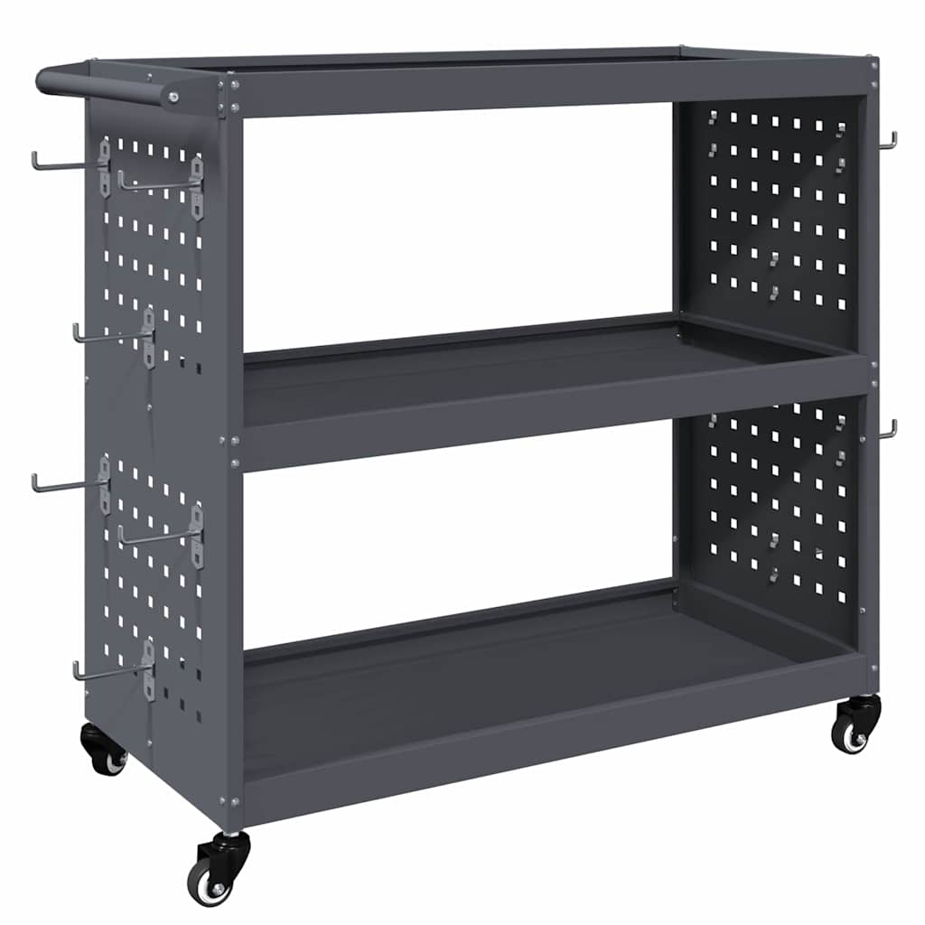 vidaXL Wózek narzędziowy Antracyt 75 x 35 x 73 cm Stal zimnogięta