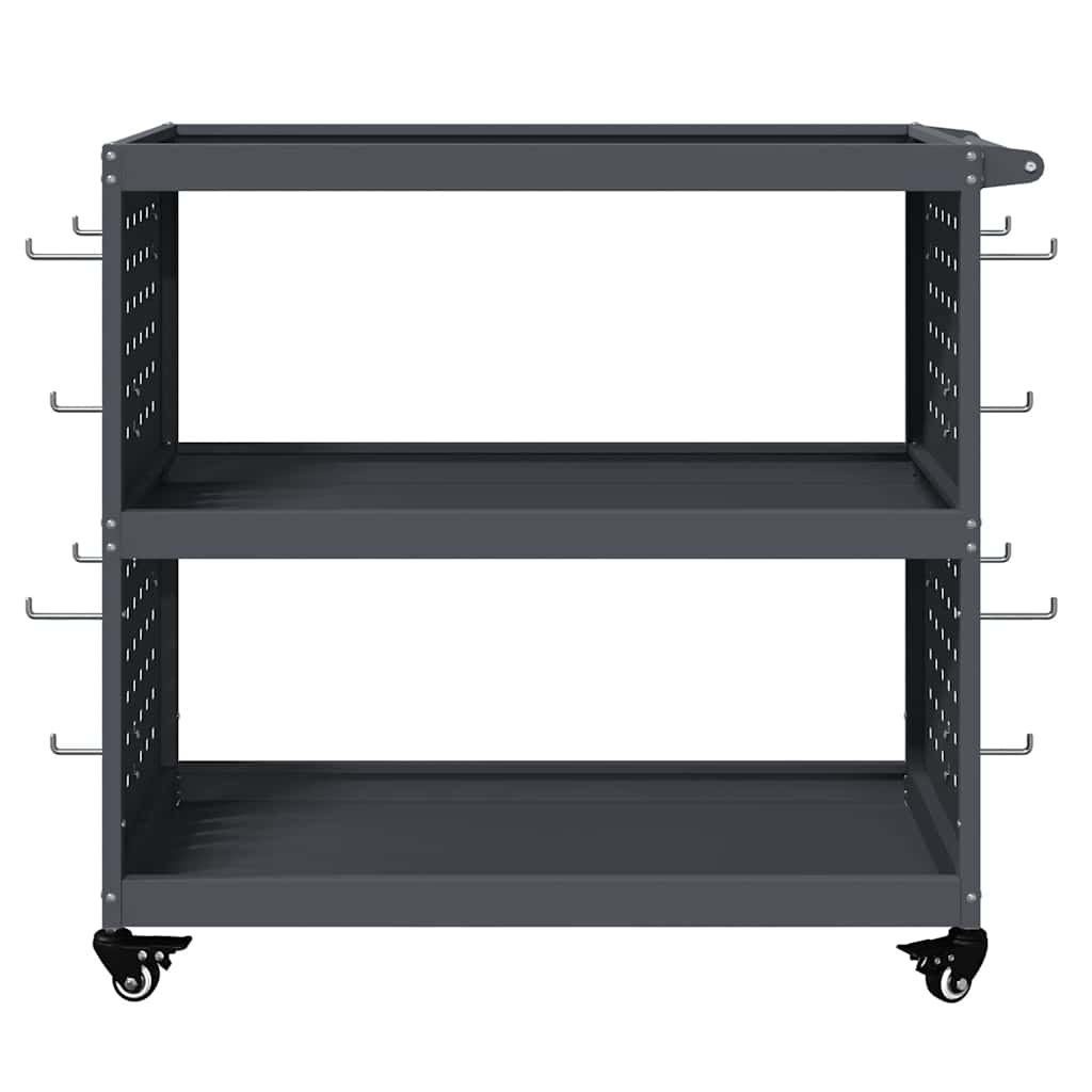 vidaXL Wózek narzędziowy Antracyt 75 x 35 x 73 cm Stal zimnogięta