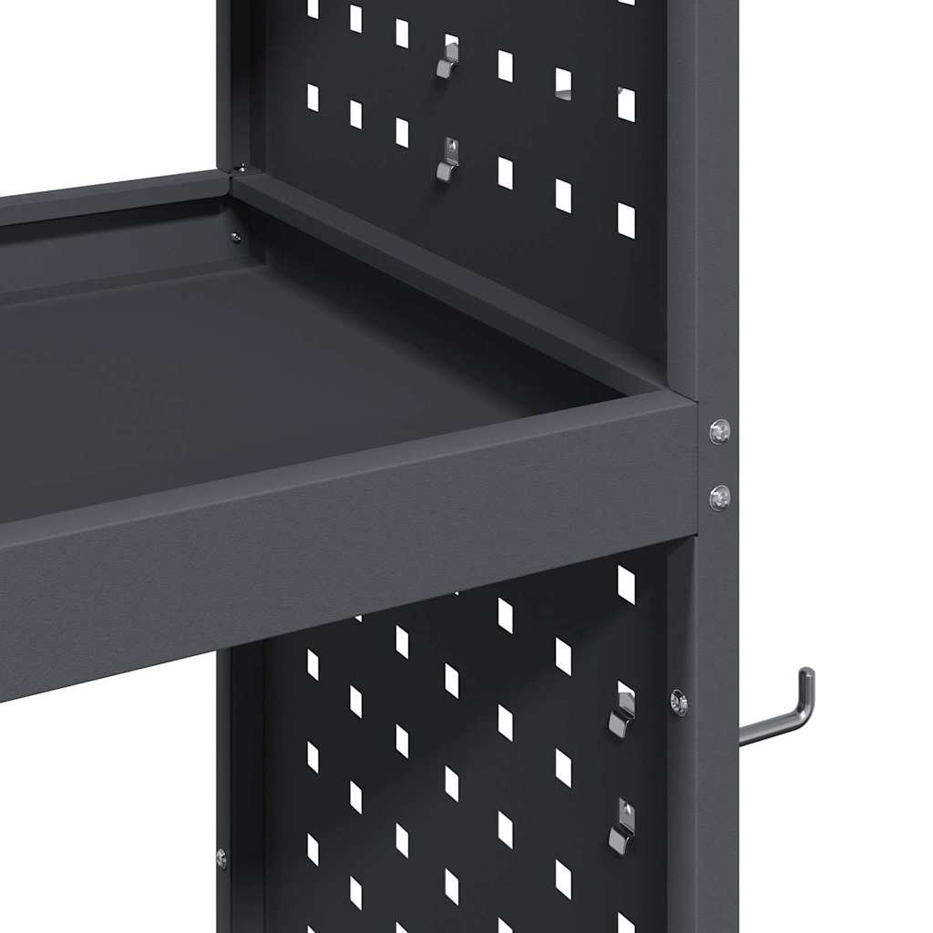 vidaXL Wózek narzędziowy Antracyt 65 x 35 x 111 cm Stal zimnogięta
