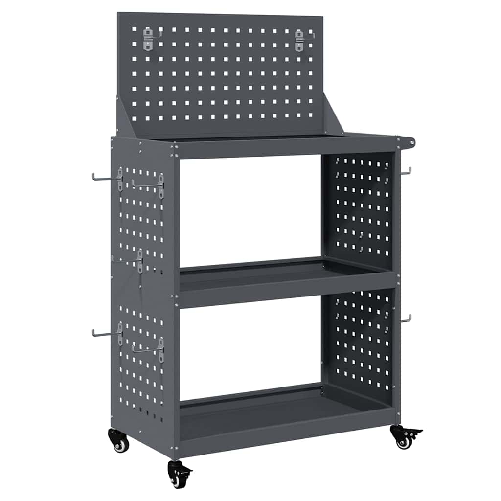 vidaXL Wózek narzędziowy Antracyt 65 x 35 x 111 cm Stal zimnogięta