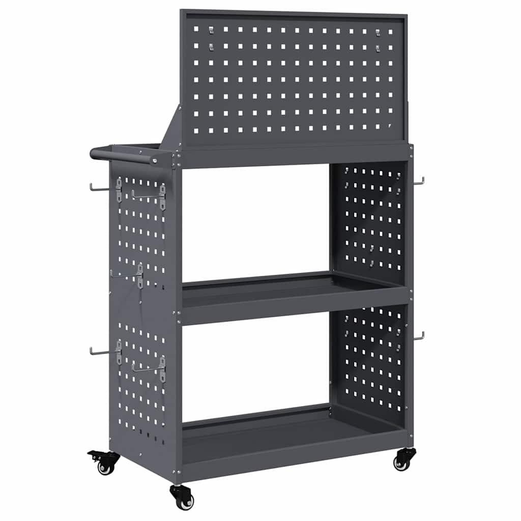 vidaXL Wózek narzędziowy Antracyt 65 x 35 x 111 cm Stal zimnogięta