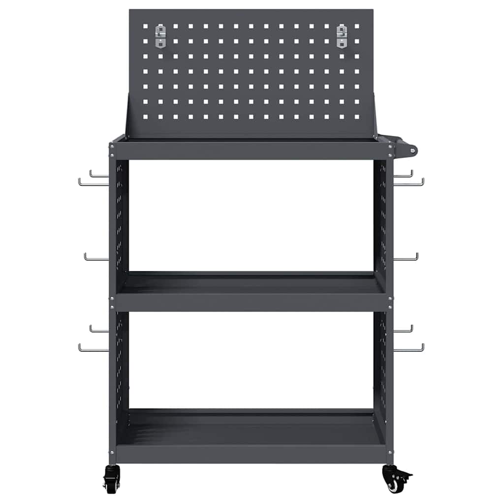 vidaXL Wózek narzędziowy Antracyt 65 x 35 x 111 cm Stal zimnogięta