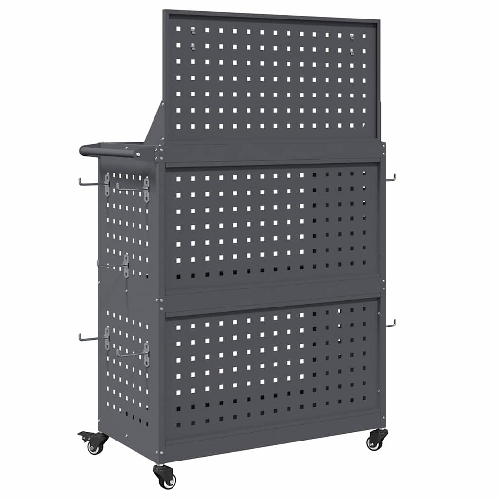 vidaXL Wózek narzędziowy Antracyt 65 x 35 x 111 cm Stal zimnogięta