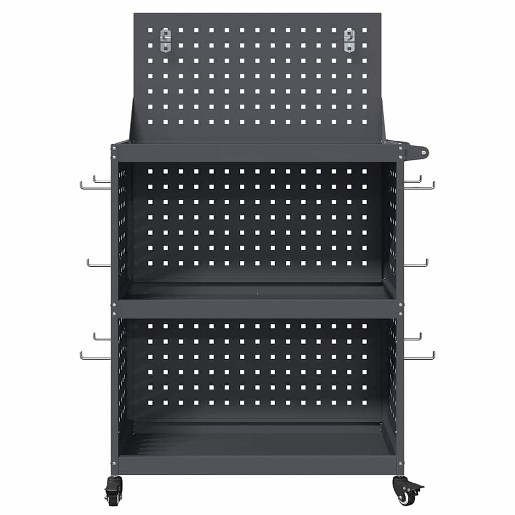 vidaXL Wózek narzędziowy Antracyt 65 x 35 x 111 cm Stal zimnogięta