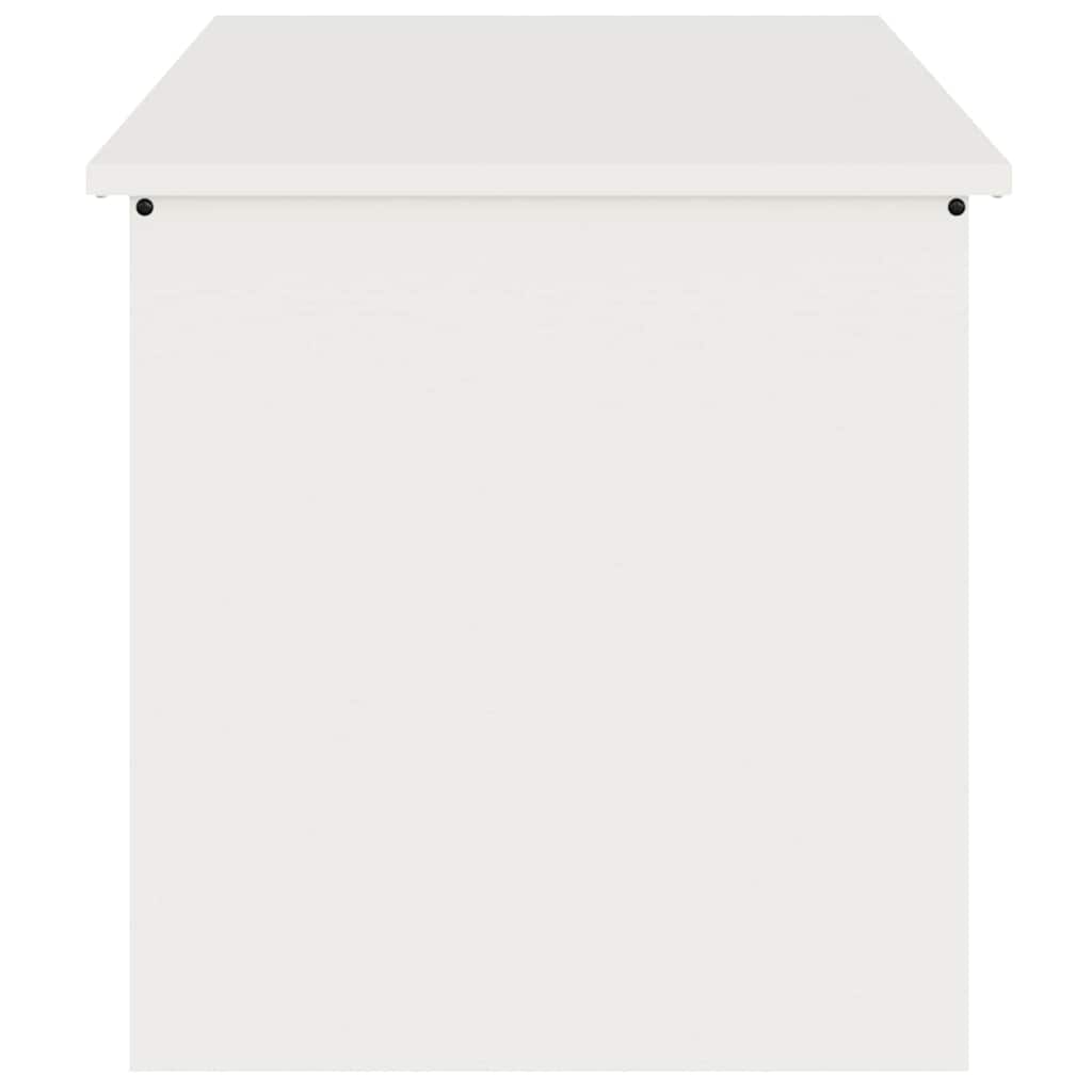 vidaXL Skrzynia do przechowywania na zewnątrz Biały 100 x 50,5 x 50 cm