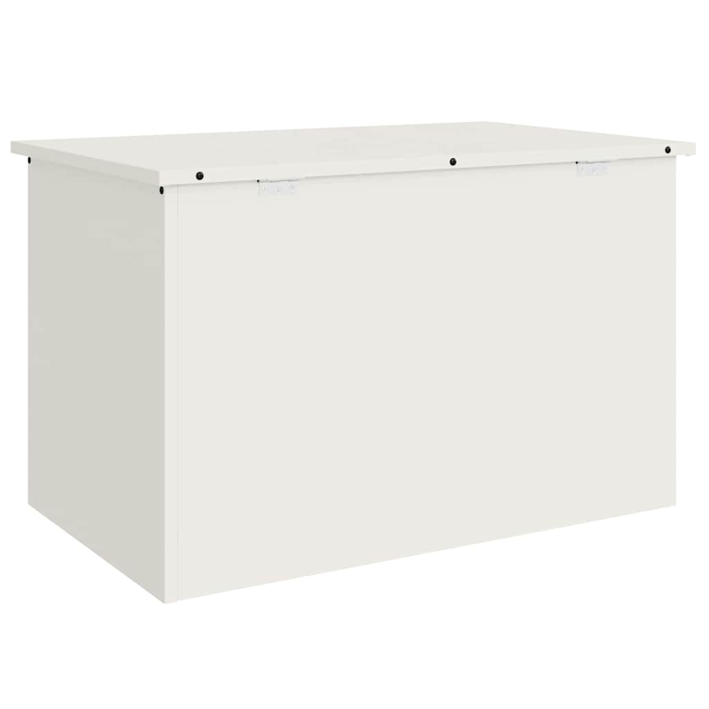 vidaXL Skrzynia do przechowywania na zewnątrz Biały 80 x 50,5 x 50 cm