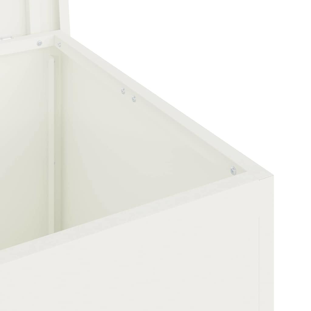 vidaXL Skrzynia do przechowywania na zewnątrz Biały 55 x 50,5 x 50 cm