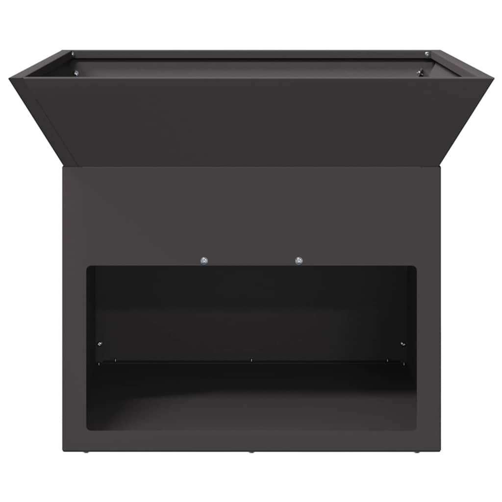vidaXL Kominek Czarny 50 x 50 x 40 cm Stal