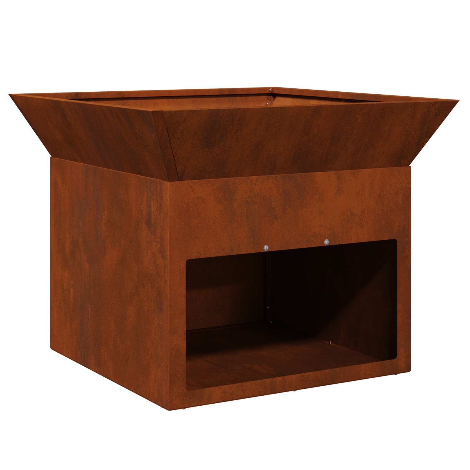 vidaXL Kominek Rdzawy 50 x 50 x 40 cm stal kortenowska