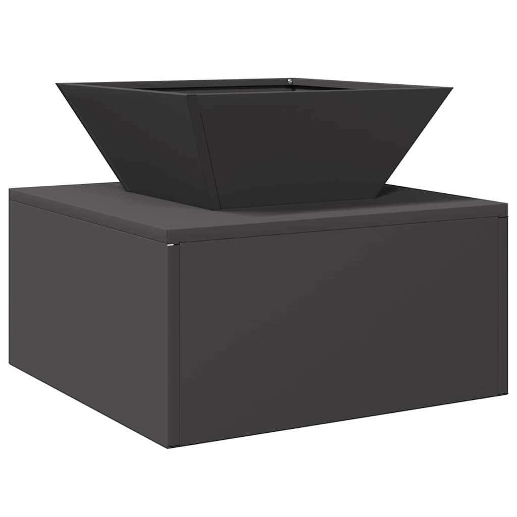 vidaXL Kominek Czarny 50 x 50 x 40 cm Stal