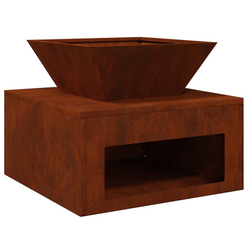 vidaXL Kominek Rdzawy 50 x 50 x 40 cm