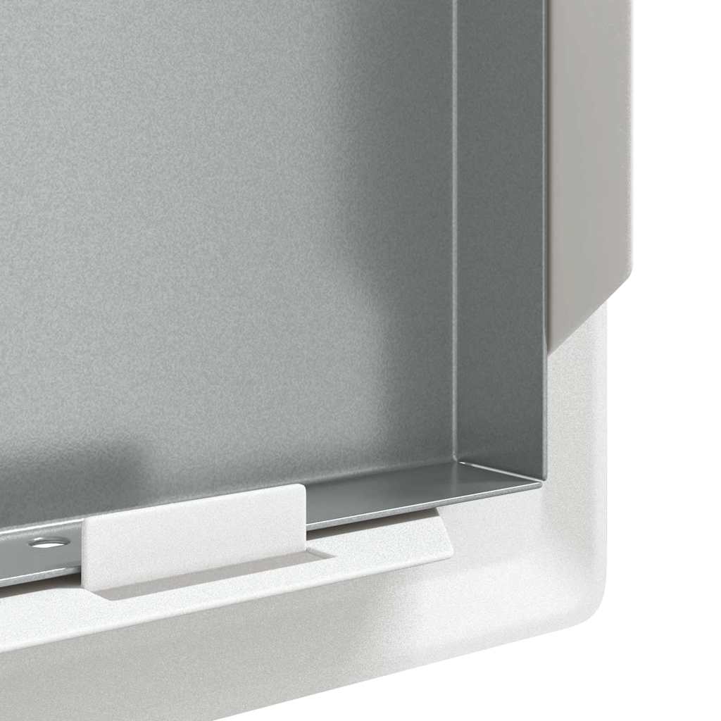 vidaXL Panel dostępu 2 pcs Biały 23 x 23 x 3 cm Stal
