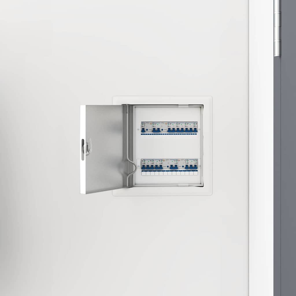 vidaXL Panel dostępu 2 pcs Biały 23 x 23 x 3 cm Stal