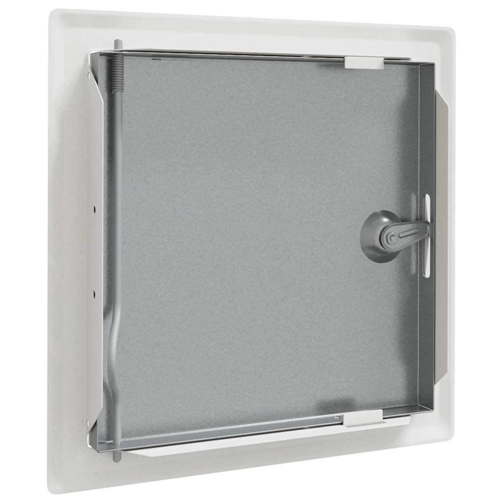 vidaXL Panel dostępu 2 pcs Biały 23 x 23 x 3 cm Stal