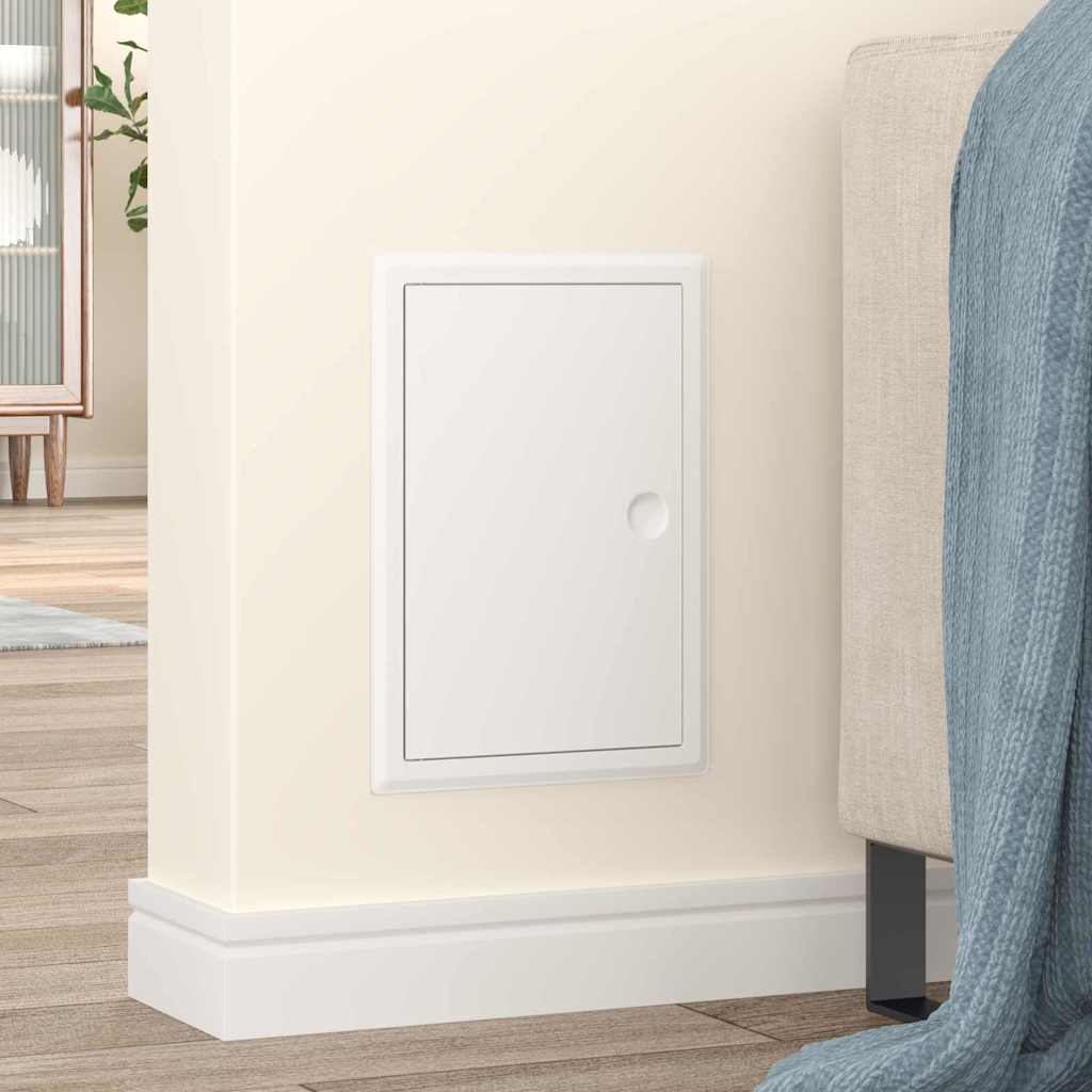 vidaXL Panel dostępu Biały 33,5 x 23 x 3 cm Stal