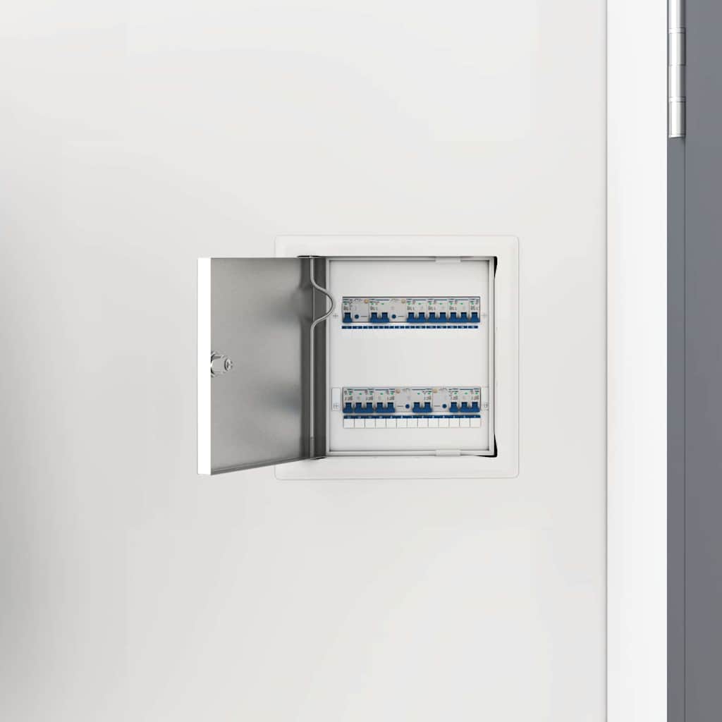 vidaXL Panel dostępu 2 pcs Biały 23 x 23 x 3 cm Stal