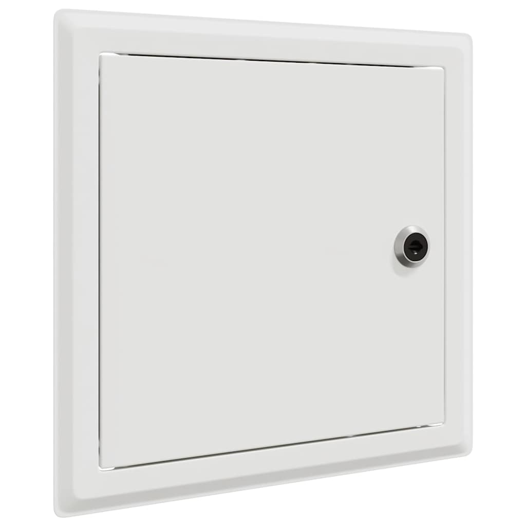 vidaXL Panel dostępu 2 pcs Biały 23 x 23 x 3 cm Stal