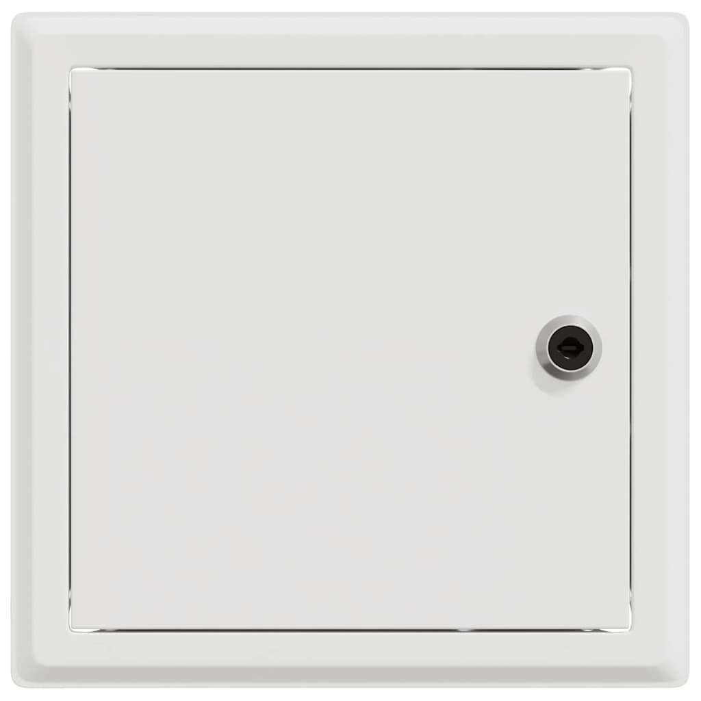 vidaXL Panel dostępu 2 pcs Biały 23 x 23 x 3 cm Stal