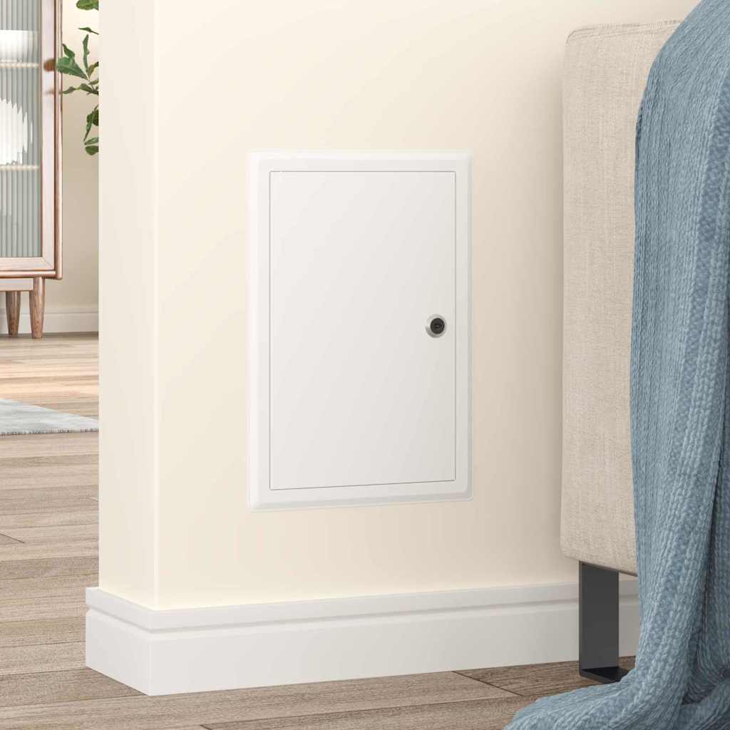vidaXL Panel dostępu Biały 33 x 23 x 3 cm Stal