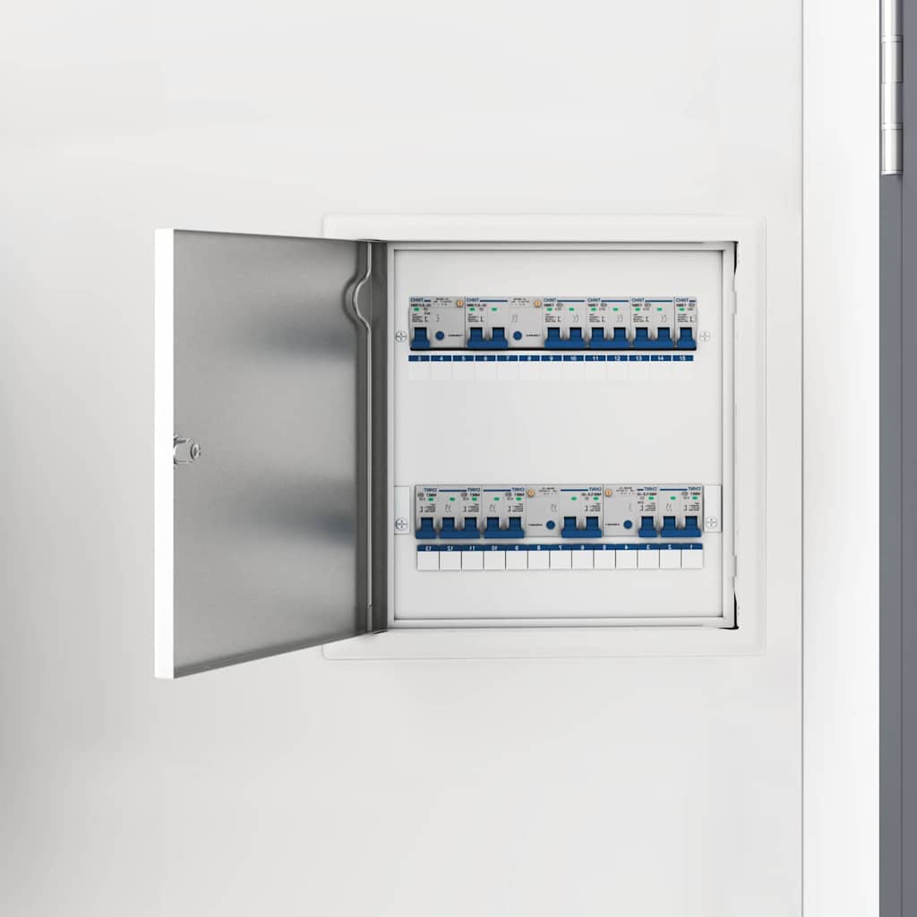 vidaXL Panel dostępu Biały 33 x 33 x 3 cm Stal