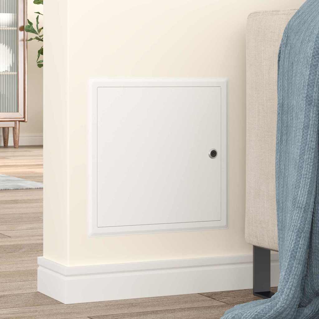 vidaXL Panel dostępu Biały 33 x 33 x 3 cm Stal