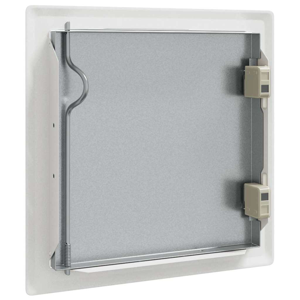 vidaXL Panel dostępu 2 pcs Biały 23 x 23 x 3 cm Stal