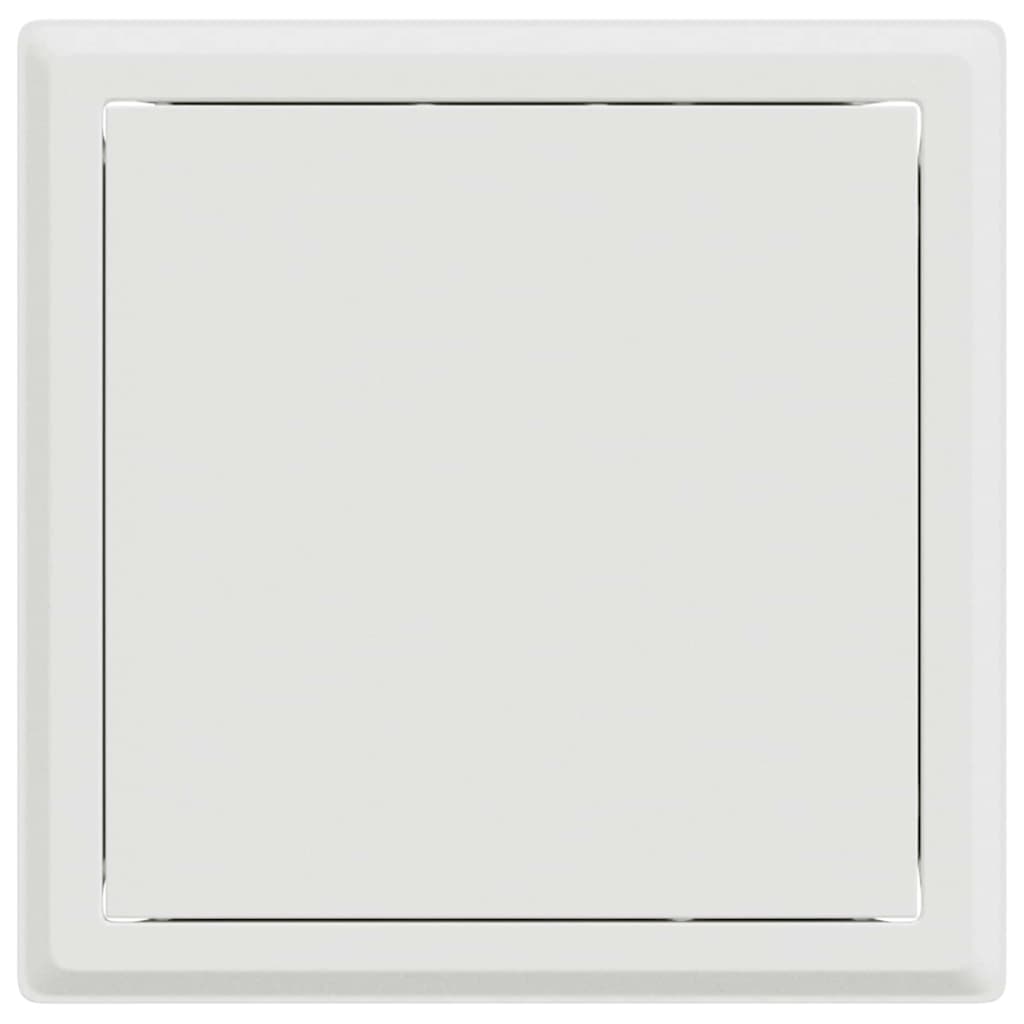 vidaXL Panel dostępu 2 pcs Biały 23 x 23 x 3 cm Stal