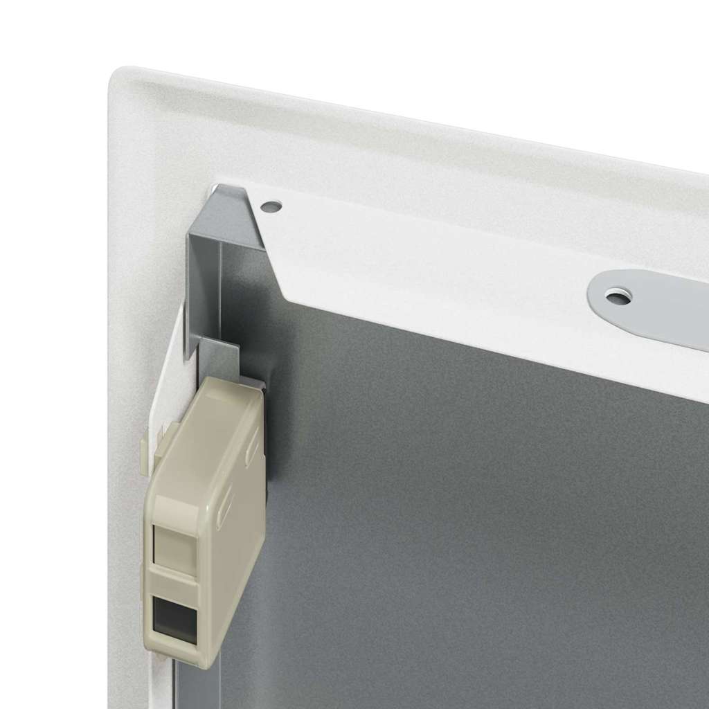 vidaXL Panel dostępu Biały 33,5 x 33,5 x 3 cm Stal
