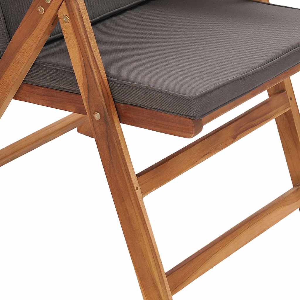 vidaXL Krzesło Ogrodowe 6 pcs Brązowy i szary 57 x 71,5 x 104 cm