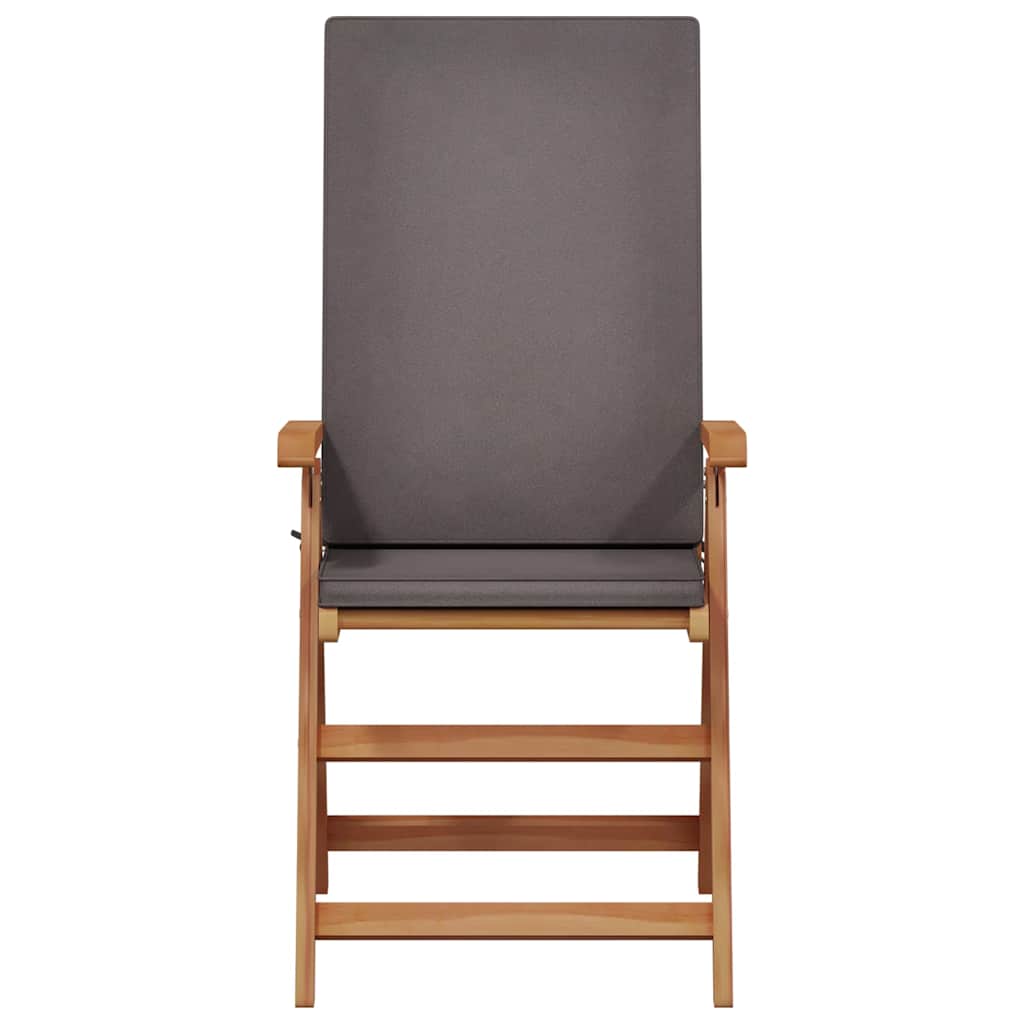 vidaXL Krzesło Ogrodowe 8 pcs Brązowy i szary 57 x 71,5 x 104 cm