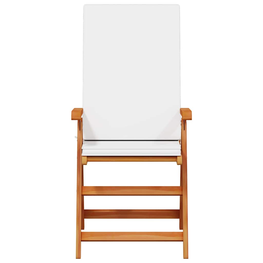 vidaXL Krzesło Ogrodowe 6 pcs Brązowy i biały 57 x 71,5 x 104 cm