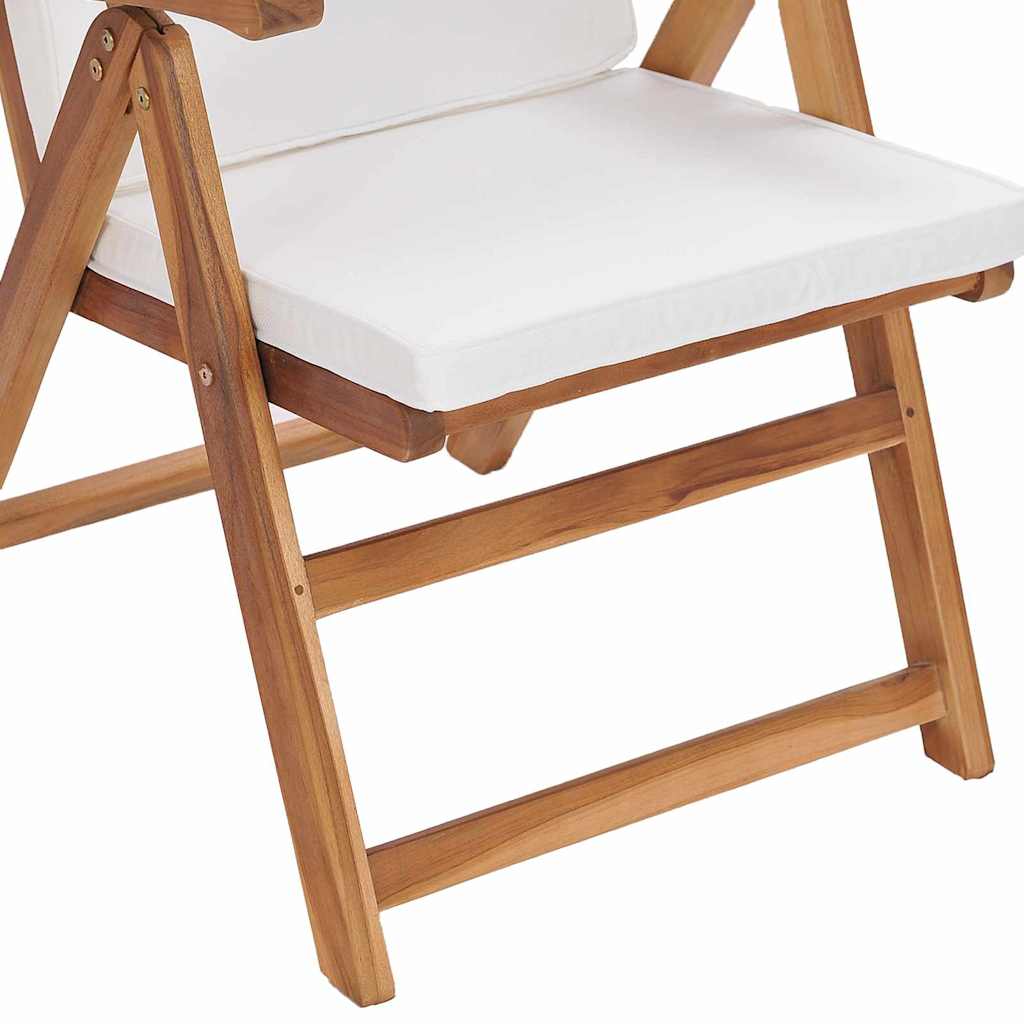 vidaXL Krzesło Ogrodowe 8 pcs Brązowy i biały 57 x 71,5 x 104 cm