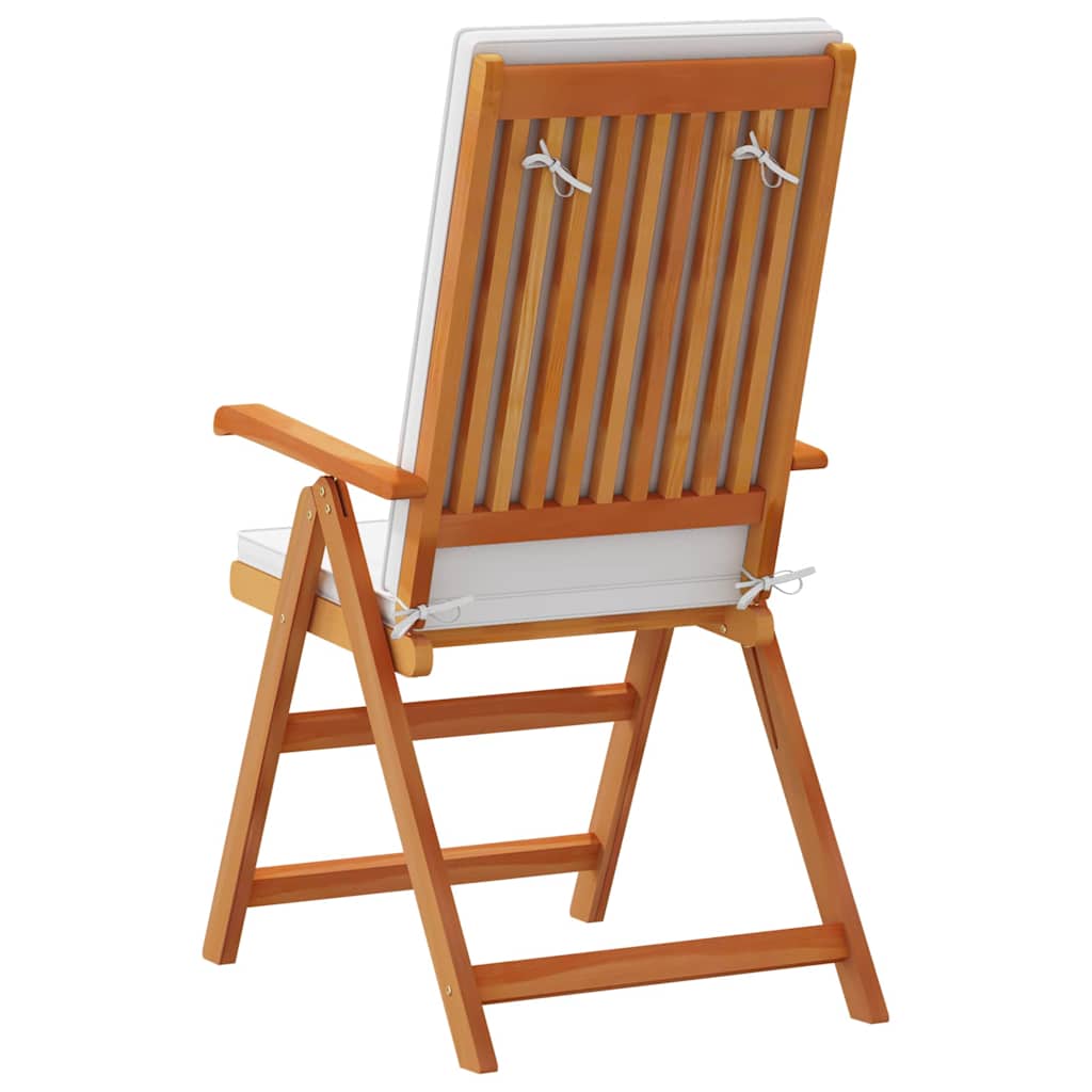 vidaXL Krzesło Ogrodowe 8 pcs Brązowy i biały 57 x 71,5 x 104 cm