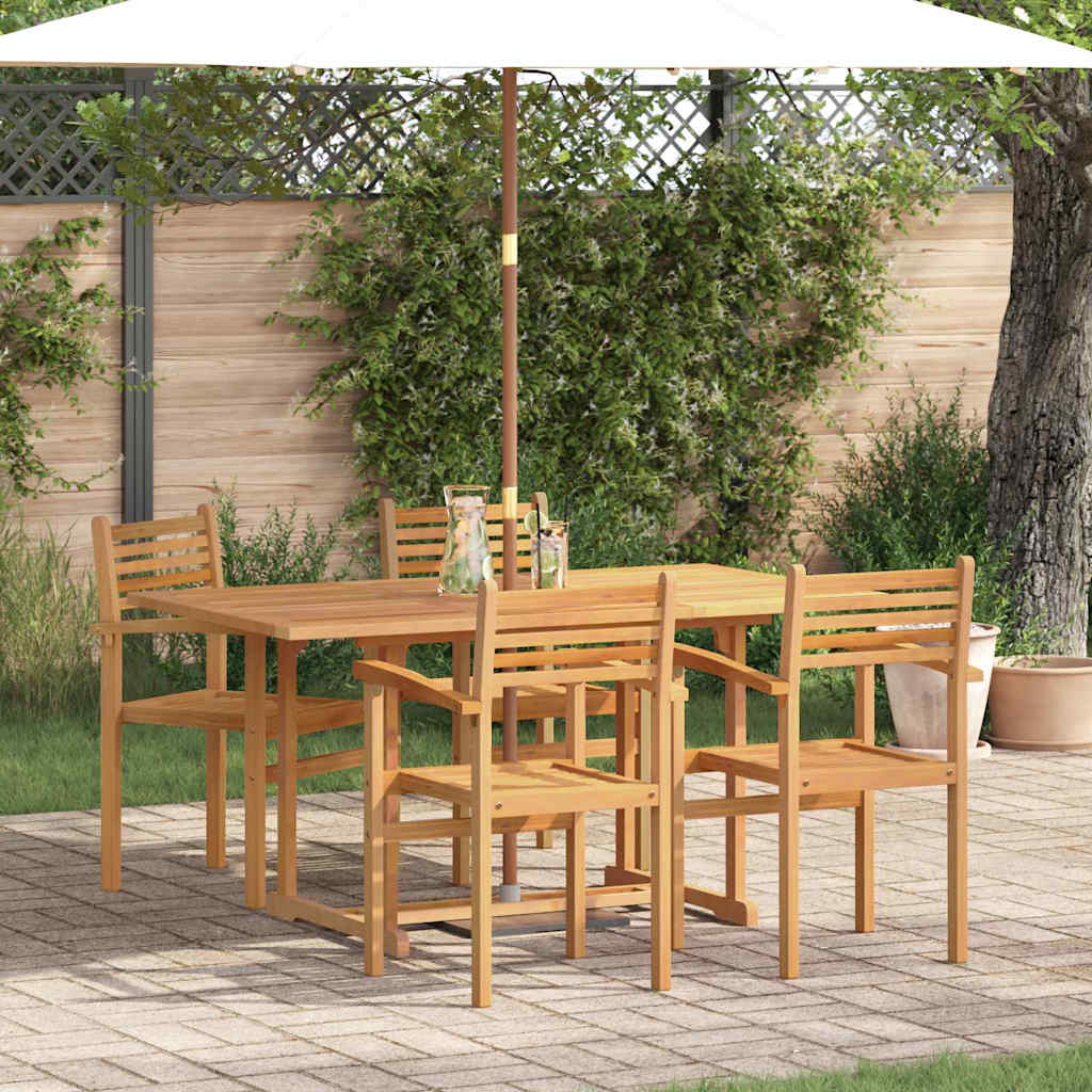 vidaXL Zestaw do jadalni w ogrodzie 5 pcs Naturalny Lite Drewno Akacji