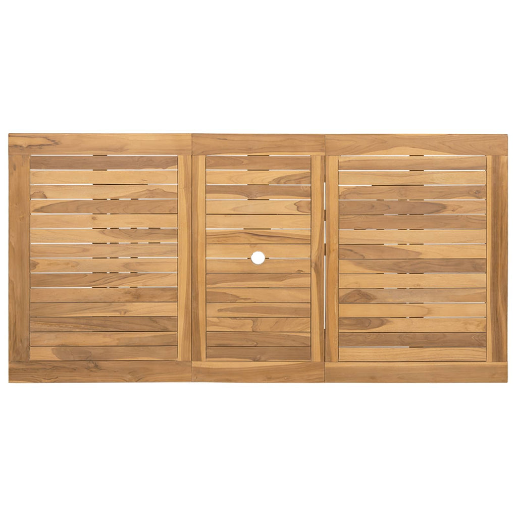 vidaXL Zestaw do jadalni w ogrodzie 7 pcs Brązowy Lite drewno teakowe