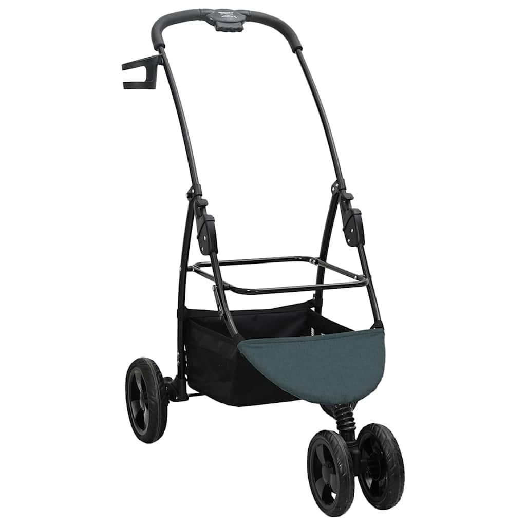 vidaXL Składany wózek dla zwierząt Zielony 78 x 54 x 101 cm Poliester