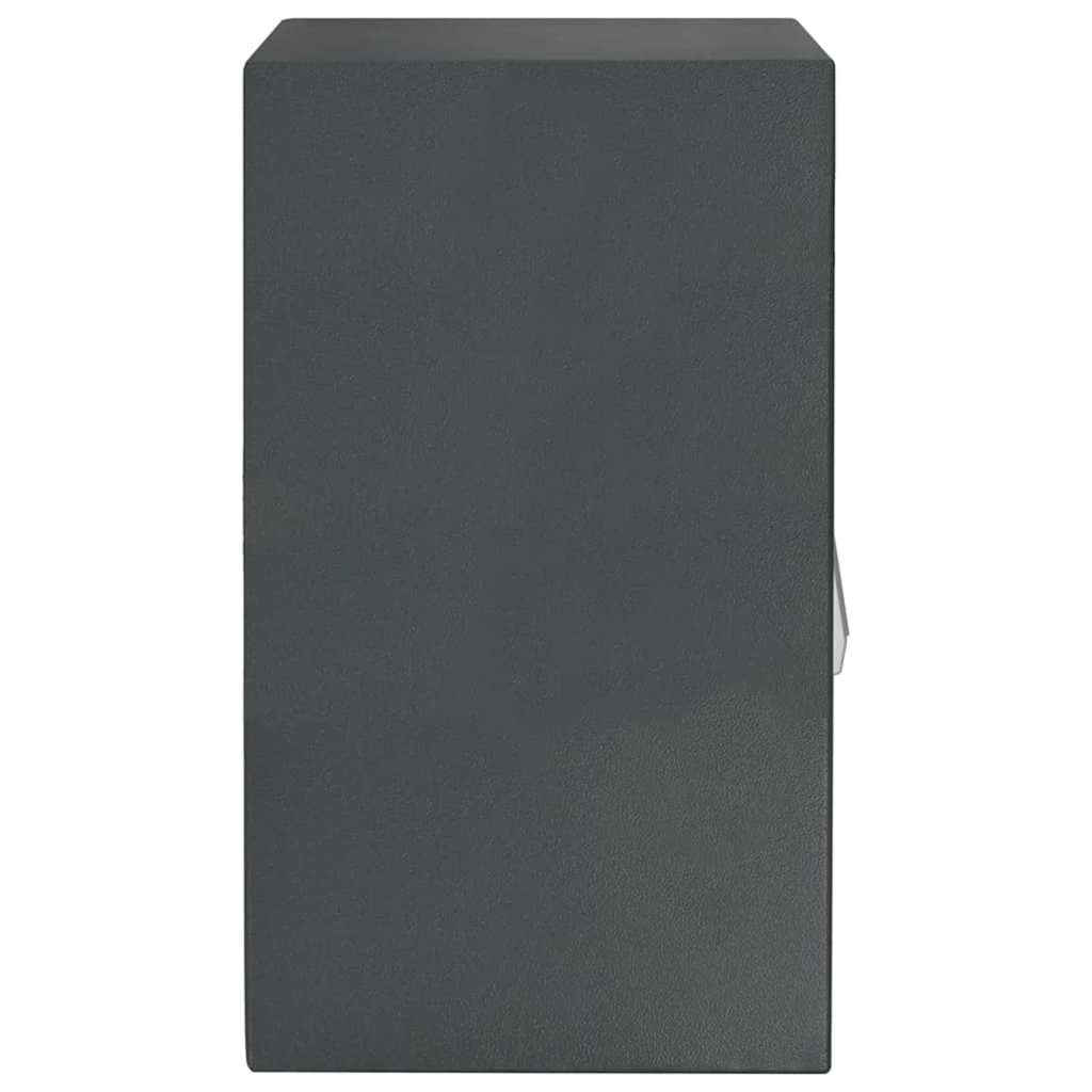vidaXL Sejf cyfrowy Z blokadą ciemno szary 40 x 35 x 60 cm Stal