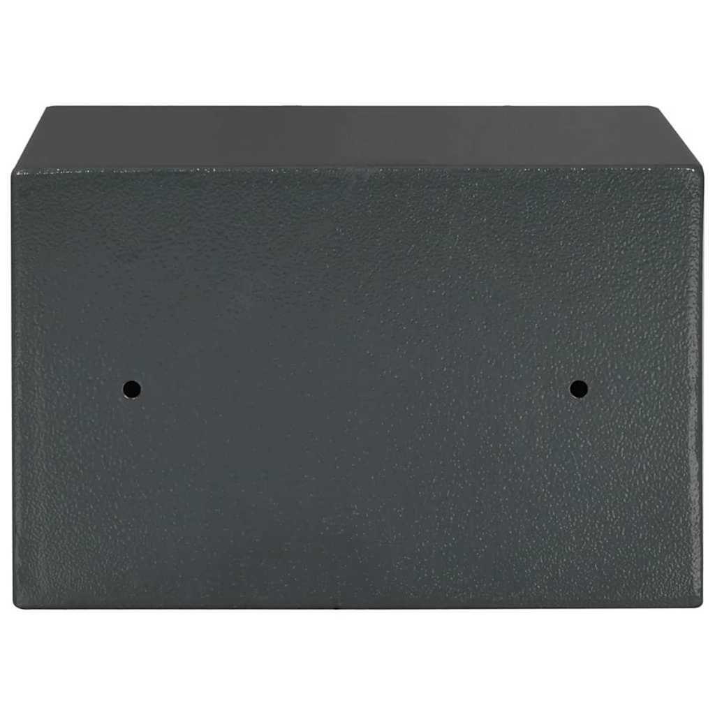 vidaXL Sejf cyfrowy Z blokadą ciemno szary 31 x 20 x 20 cm Stal