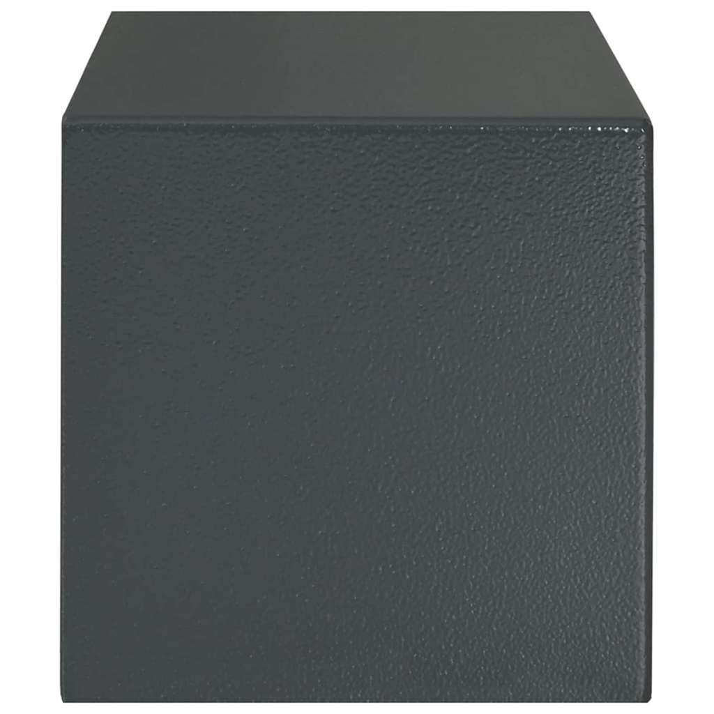 vidaXL Sejf cyfrowy Z blokadą ciemno szary 31 x 20 x 20 cm Stal