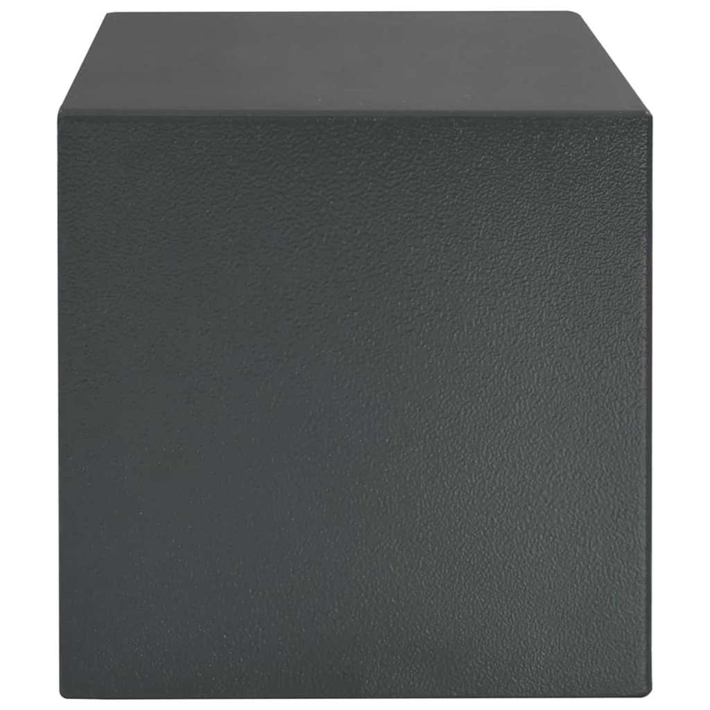 vidaXL Sejf cyfrowy Z blokadą ciemno szary 35 x 25 x 25 cm Stal