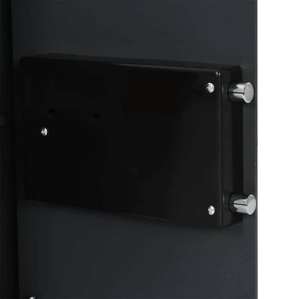 vidaXL Sejf cyfrowy Z blokadą ciemno szary 35 x 31 x 50 cm Stal