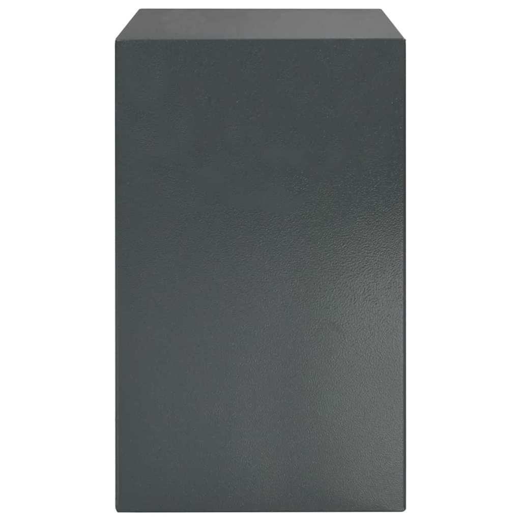 vidaXL Sejf cyfrowy Z blokadą ciemno szary 35 x 31 x 50 cm Stal