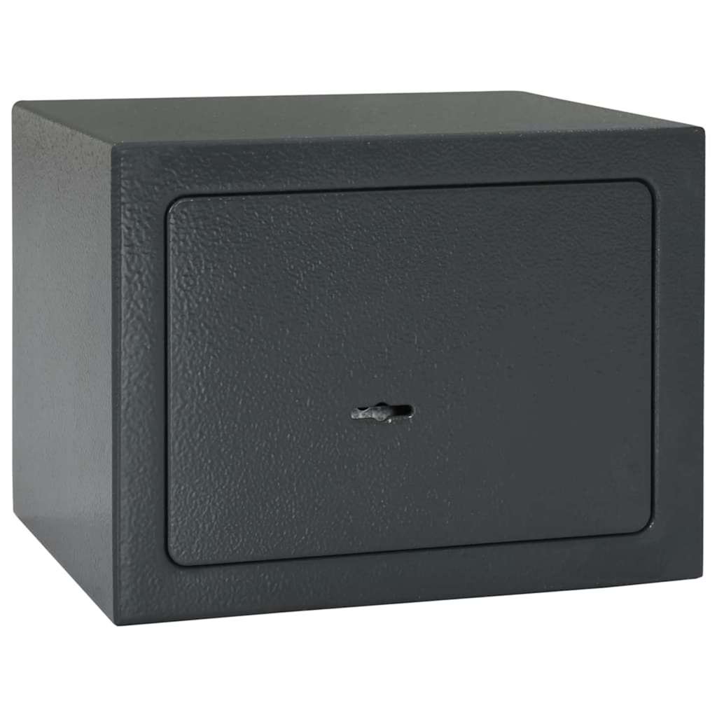 vidaXL Sejf Z blokadą ciemno szary 23 x 17 x 17 cm Stal