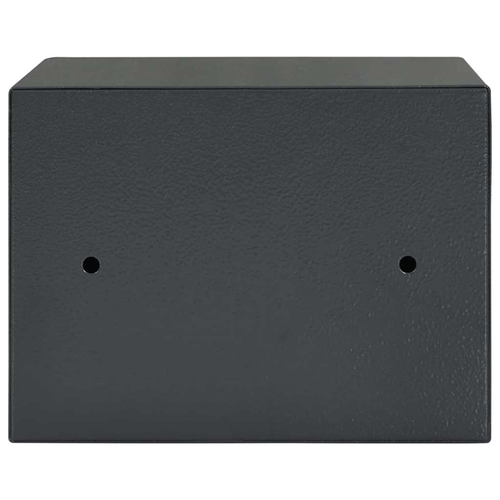 vidaXL Sejf Z blokadą ciemno szary 23 x 17 x 17 cm Stal