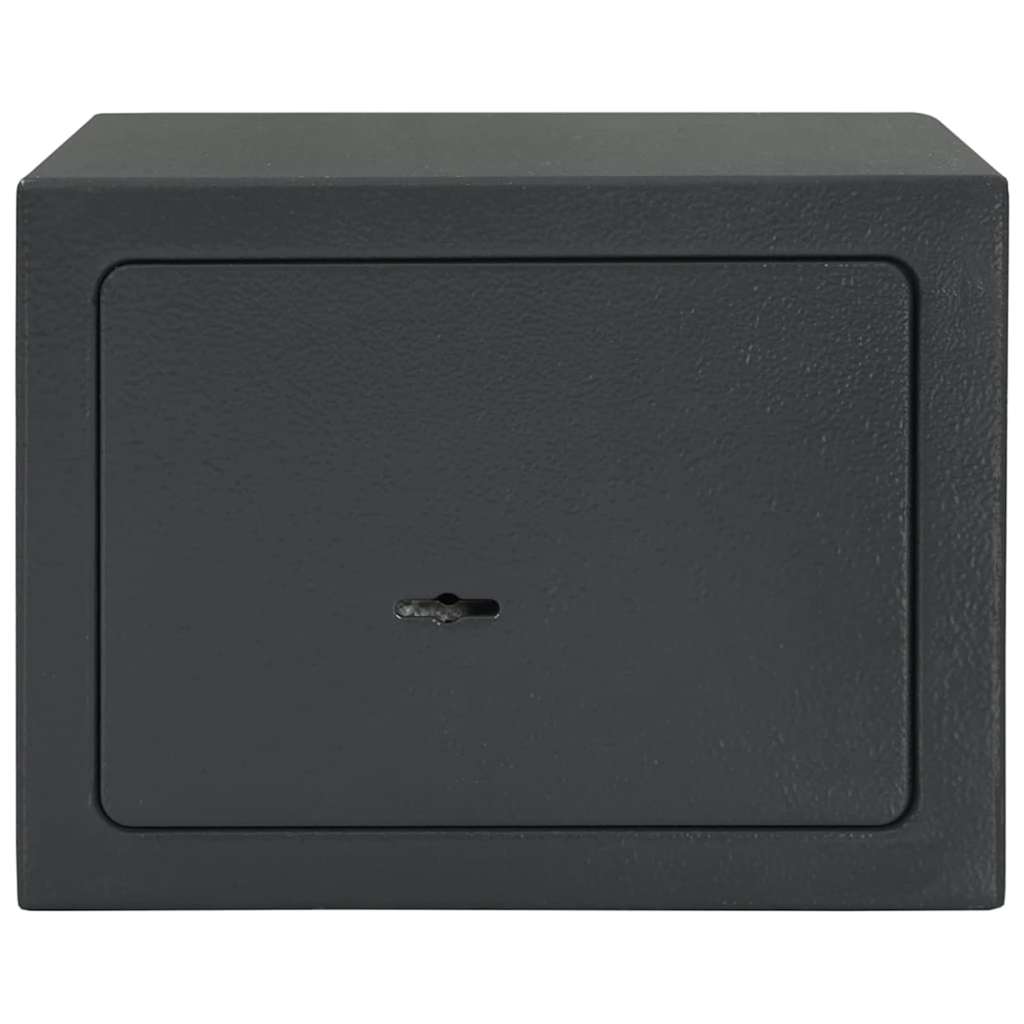 vidaXL Sejf Z blokadą ciemno szary 23 x 17 x 17 cm Stal
