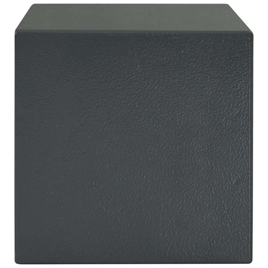 vidaXL Sejf Z blokadą ciemno szary 23 x 17 x 17 cm Stal