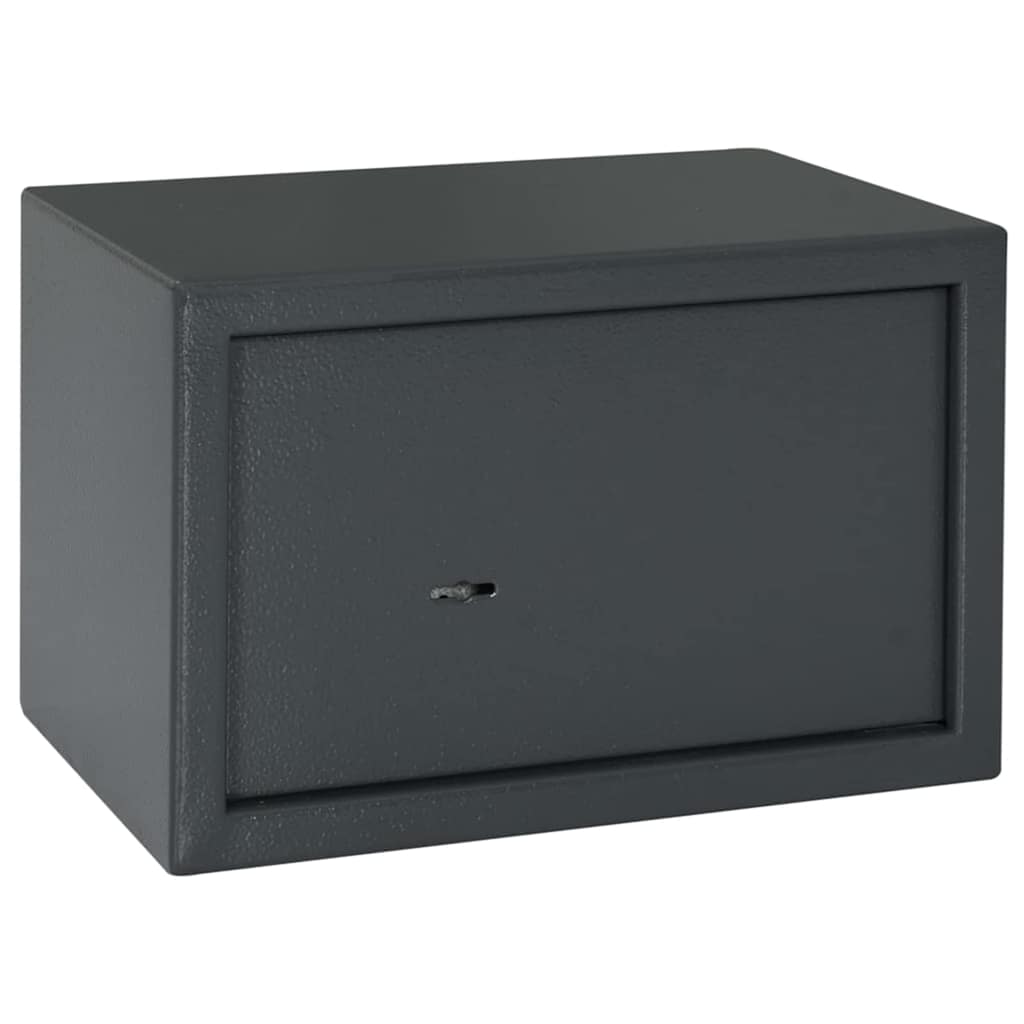 vidaXL Sejf Z blokadą ciemno szary 31 x 20 x 20 cm Stal