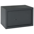 vidaXL Sejf Z blokadą ciemno szary 31 x 20 x 20 cm Stal